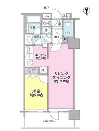コスモポリス品川 15階 間取り図
