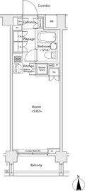 リシェ広尾 507 間取り図