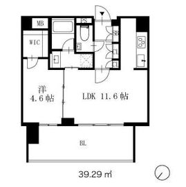 アデニウム東神田 6階 間取り図