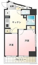 パークウェル麻布 8階 間取り図