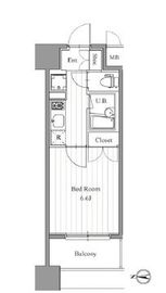 フィットエル森下 1008 間取り図