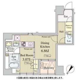 コートラクリア人形町 201 間取り図