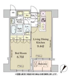 コートラクリア人形町 203 間取り図