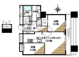 ワールドシティタワーズ ブリーズタワー 10階 間取り図