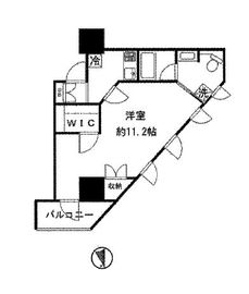 グランスイート神楽坂 4階 間取り図
