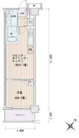 エスティメゾン豊洲レジデンス E421 間取り図