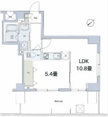 カスタリア本駒込 603 間取り図