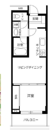 ライトコート四谷 4階 間取り図