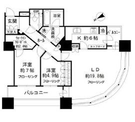 東京ツインパークス ライトウィング 11階 間取り図