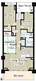 プラウドシティ阿佐ヶ谷 2階 間取り図