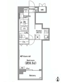 ニッコーアパートメントハウス 604 間取り図