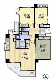 プロスペクト清澄庭園 101 間取り図