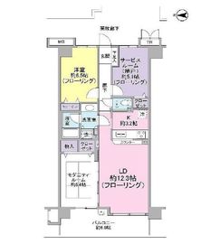 フォルスコート目黒大橋 2階 間取り図