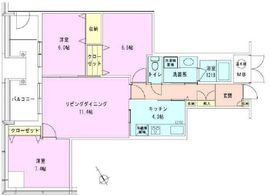 茅場町タワーレジデンス 2002 間取り図