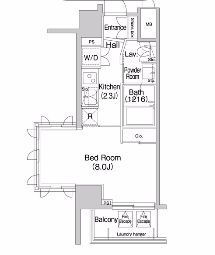 コンフォリア麻布EAST 706 間取り図