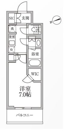 レジディア新御徒町2 610 間取り図