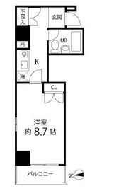 ハイリーフ芝大門 504 間取り図
