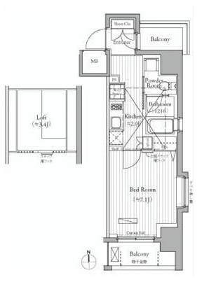ミュゼ南麻布 601 間取り図