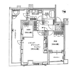 パークハウス中目黒 4階 間取り図