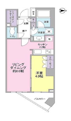 パークホームズ六本木乃木坂アーバンレジデンス 3階 間取り図