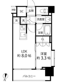 リリエンベルグ目白壱番館 205 間取り図