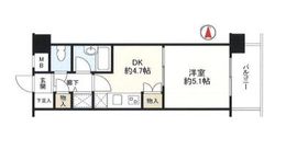 シティスクエア恵比寿 4階 間取り図