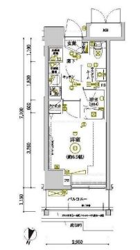 グランヴァン赤坂 6階 間取り図
