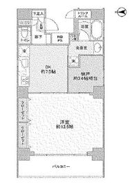 トーレゼルコヴァ 1001 間取り図