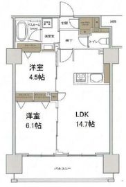 キュロコ日本橋 10階 間取り図