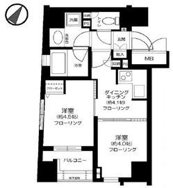 レックス赤坂レジデンス 3階 間取り図