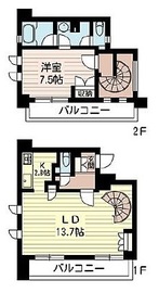 エスティメゾン北新宿 704 間取り図