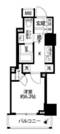 クレヴィアタワー池田山 5階 間取り図