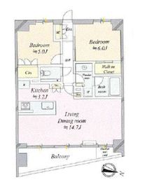 パークナード目黒カレン 8階 間取り図