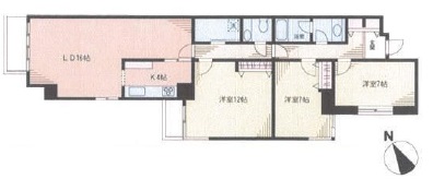 六番町ガーデン 7階 間取り図