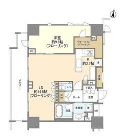 ブランズ代々木 2階 間取り図