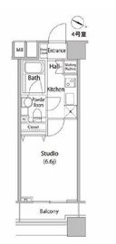 ファーストリアルタワー新宿 704 間取り図