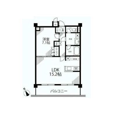 レックス海岸通りレジデンス 8階 間取り図