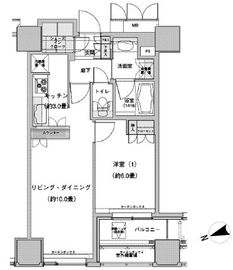 ウエストパークタワー池袋 2004 間取り図