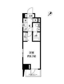 ルクレ日本橋馬喰町 706 間取り図