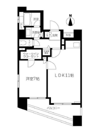 プライア渋谷 8階 間取り図