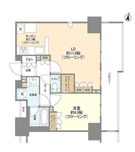ブランズ代々木 2階 間取り図