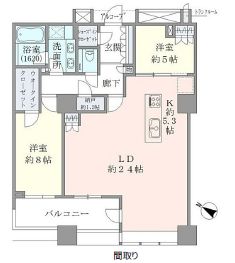 ブリリアマーレ有明 31階 間取り図