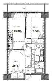 レジディア芝浦 1209 間取り図