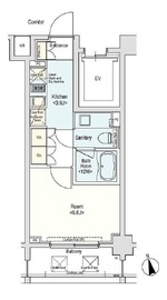 カスタリア大森3 704 間取り図