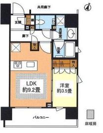 ルジェンテ千代田神保町 4階 間取り図