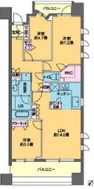 パークキューブ日本橋水天宮 1007 間取り図