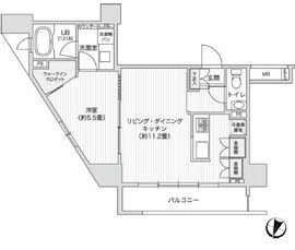 レジディア笹塚2 909 間取り図