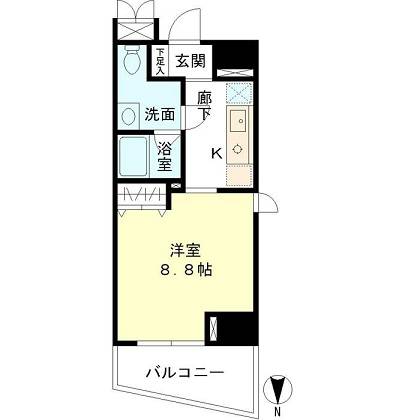 マイプレジール広尾 906 間取り図