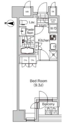 プライムアーバン池袋 303 間取り図