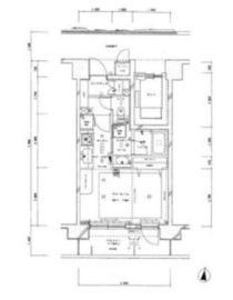 エフィーナ南麻布 7階 間取り図